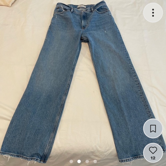 Abercrombie & Fitch Blue Flare Jeans - Picture 3 of 4